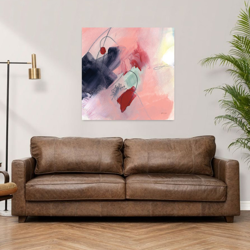 Art contemporain, art contemporain abstrait, H 36 po x l 36 po