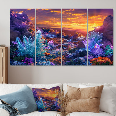 Emerie - Abstract Landscape Wall Art Decor Set 4 Piece