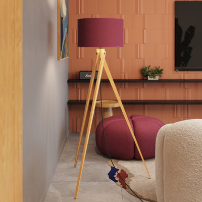 Natt 140 H cm Powder Coated Column Floor Lamp