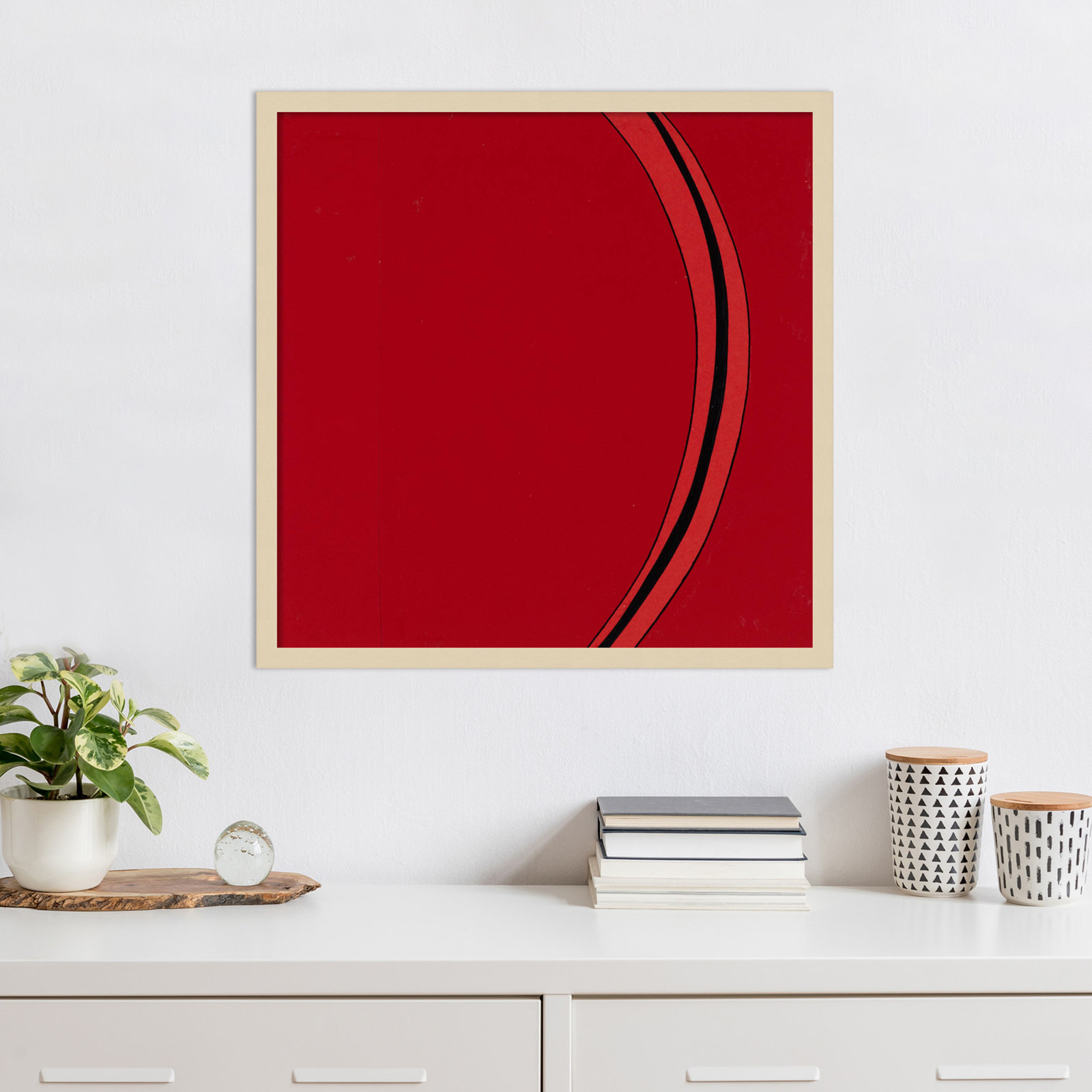 Segment Print by Alex Dunn, 25" H x 25" W, Brown