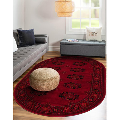 Amro Oriental Red Area Rug