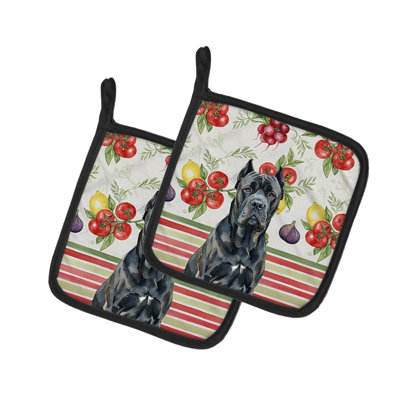 Cane Corso Vegetables Pair of Pot Holders