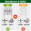 82cm H x 300cm W Metal Border Fencing