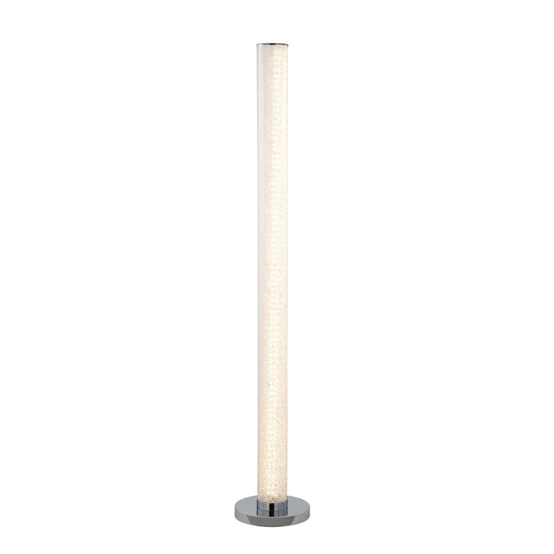 Mabella 49'' Silver LED Column Floor Lamp