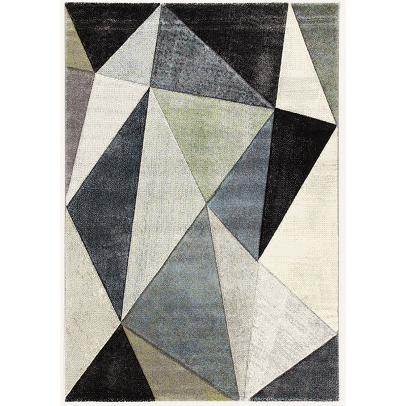 Rectangle Geometric Area Rug, Rectangle 133 x 190cm