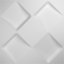 Panneau mural 3D 19,625 "x 19,625" en blanc (paquet de 20)