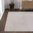 Wolcott Modern Minimalist Pinstripe High-Low Cream/Silver Rug-881754794