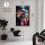 Art astronaute sur toile, art floral moderne par Notoriart-104326347-112213239