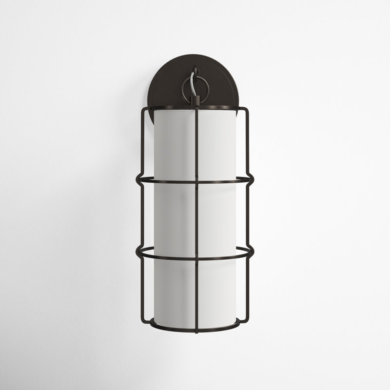 Maxwell Steel Armed Sconce, Old Bronze