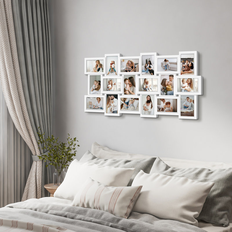 Ensemble de 18 cadres photo Hendley, Blanc mat
