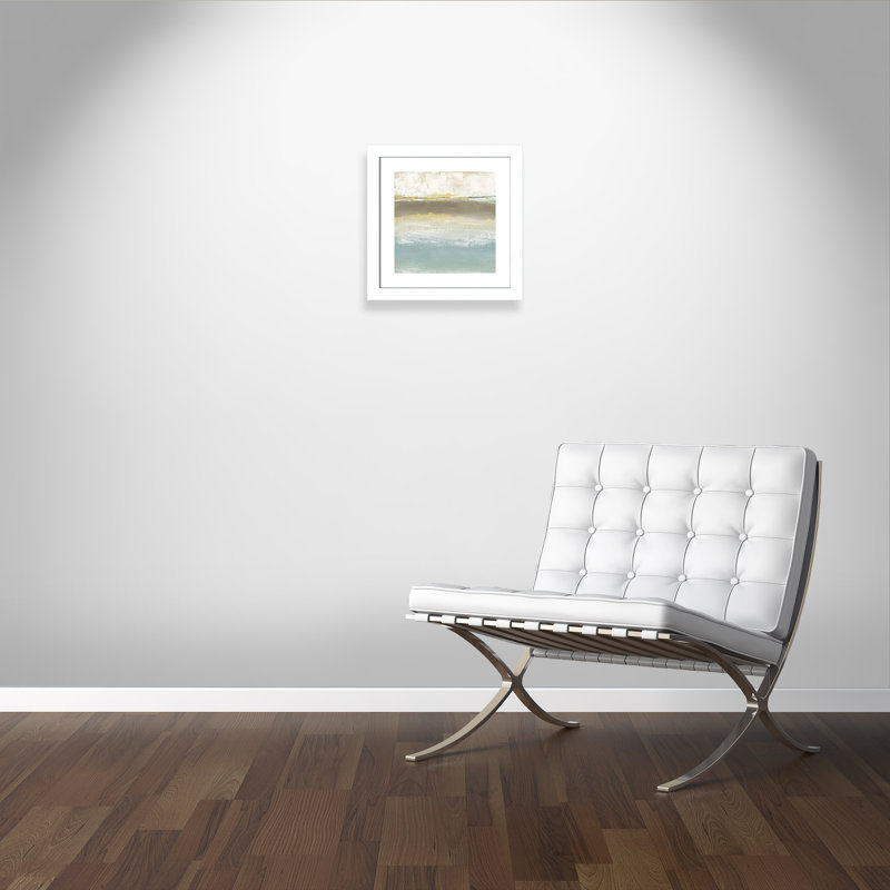 Peinture douce au détail I - peinture encadrée, Blanc, H 18,5 po x l 18,5 po x P 1,25 po