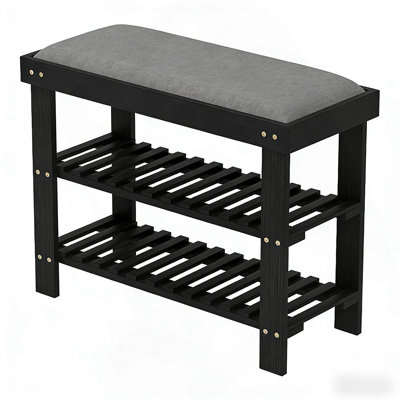 Shoe Organizer,Shoe Storage Bench,3-Tier Entryway Bench