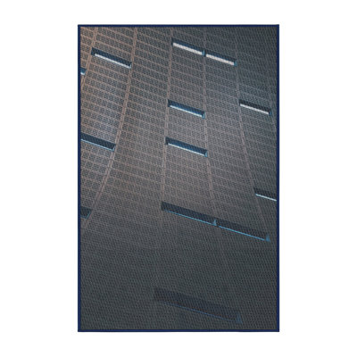 Tapis gris/bleu à tisser électrique