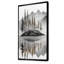 Gris gris, élégante vue sur la forêt de l'île III - décor mural gris, impressions encadrées-1500007629-1500007628