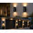 2-Pack Modern Outdoor Wall Lantern, LED Square Up Down Outdoor Wall Light, Aluminum Outdoor Armed Sconce-1517111585