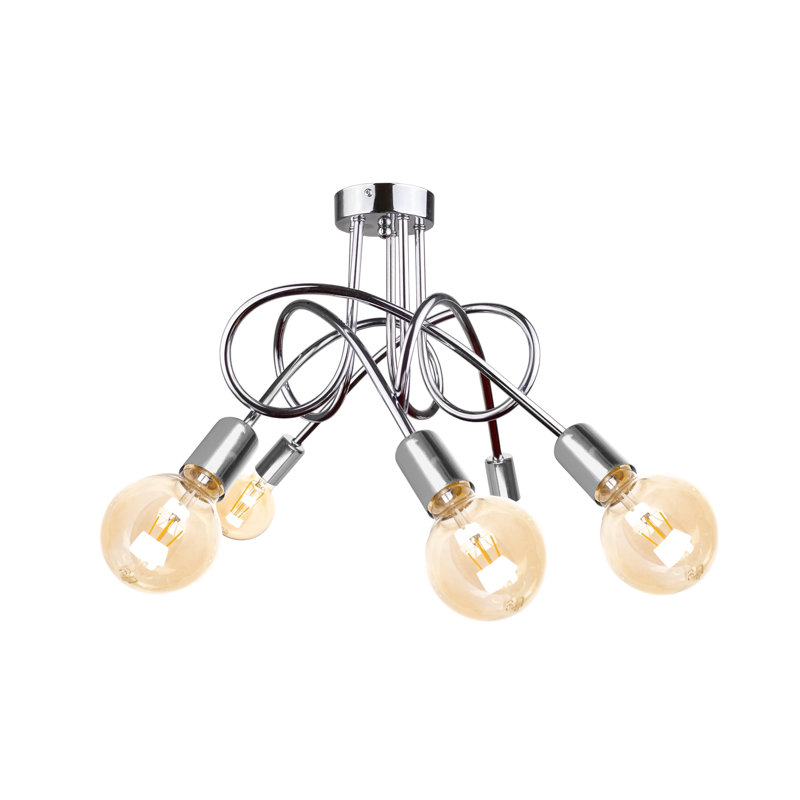 Keytesville 5 - Light Chandelier, Silver
