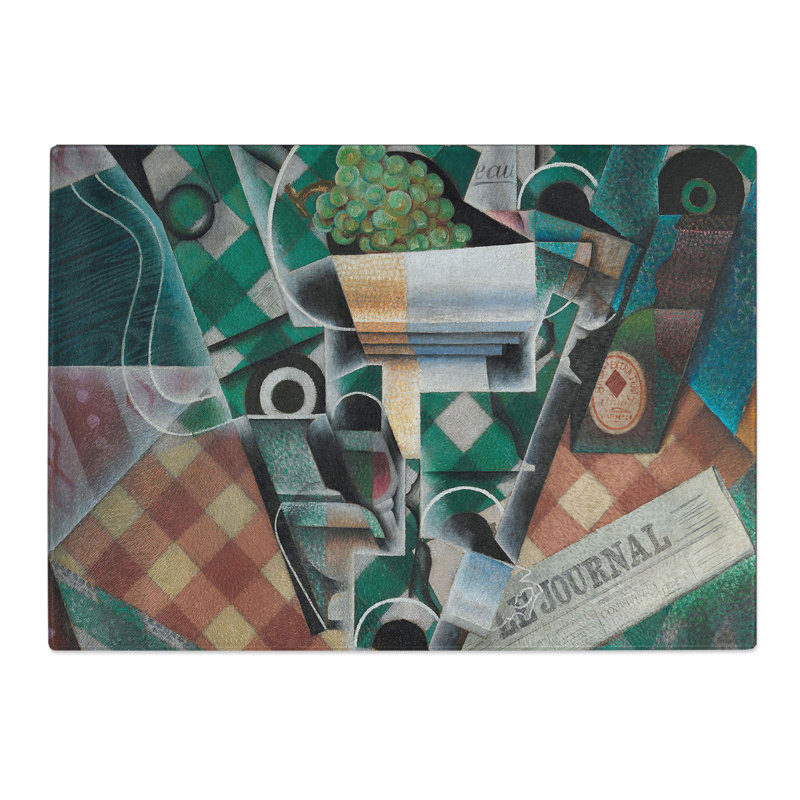 Checked Tablecloth by Juan Gris Chopping Board, 0.4cm H x 20cm W x 28.5cm L