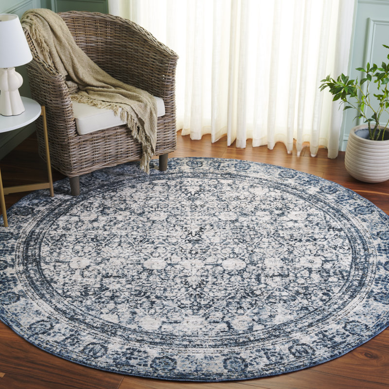 Currey Performance Southwestern Rug, Round 6'7"
