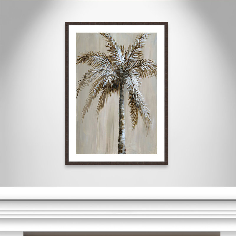 Ayzha «Palm Magic II», reproduction de peinture acrylique encadrée