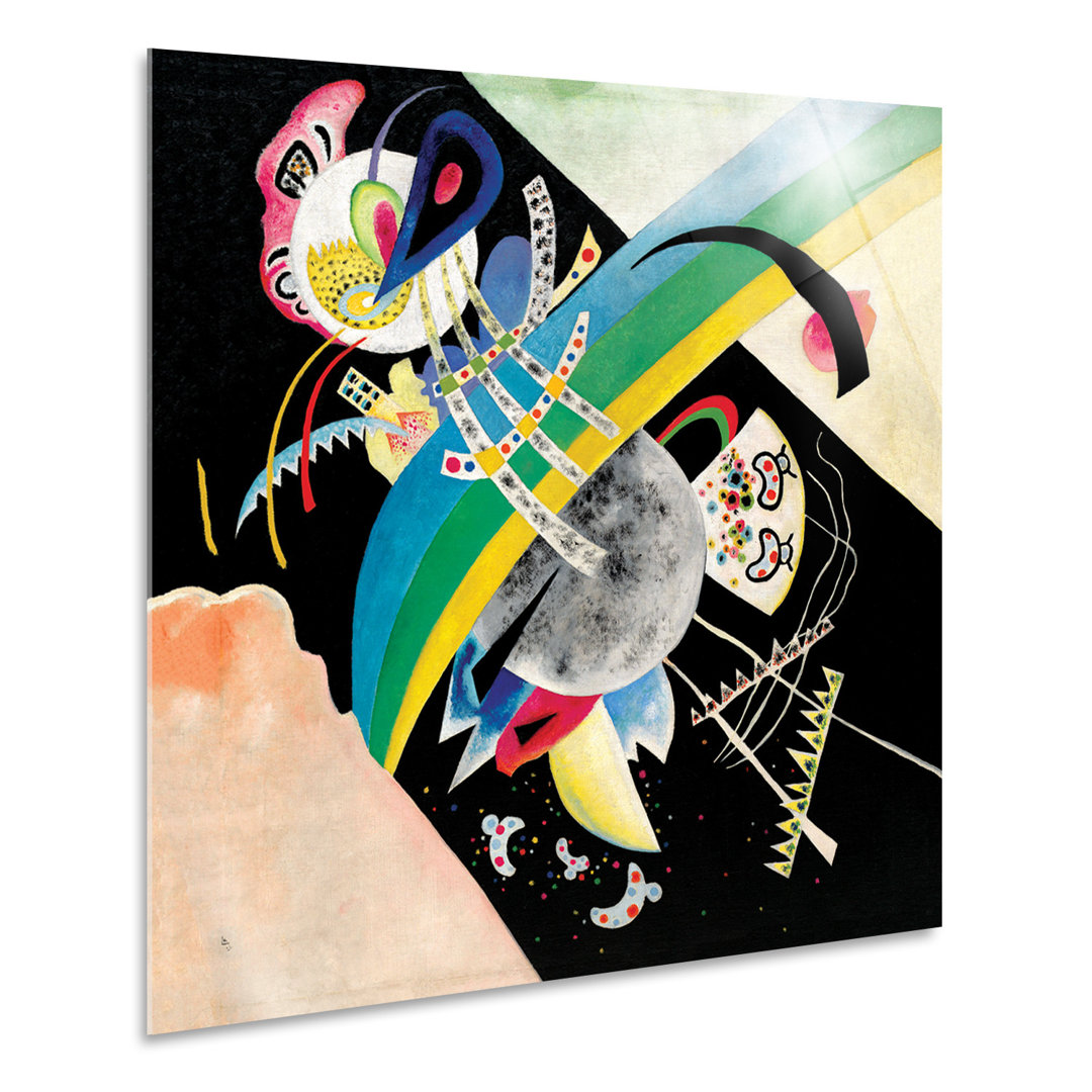 Acrylbild Kreise auf Schwarz von Vassily Kandinsky