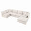 Canapé modulaire avec repose-pieds 125,5 po Brinsley-768528028