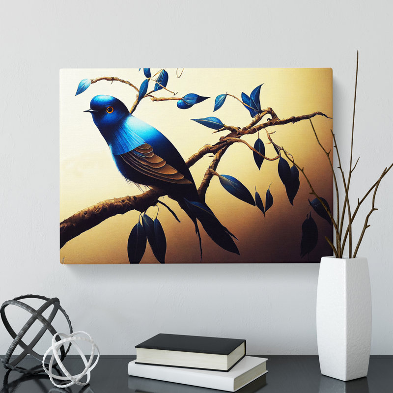 Picturesque Swallow Bird - Wrapped Canvas, 50cm H x 76cm W x 3cm D