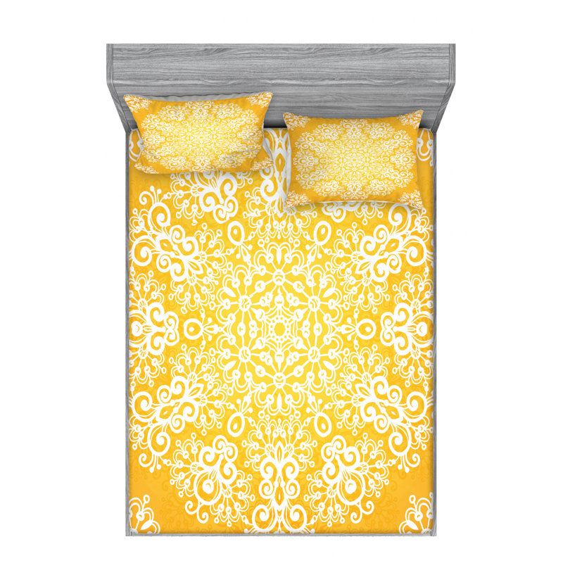 Microfiber Floral Sheet Set