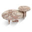 Table basse ronde en marbre 2 pièces pour salon-1266367676