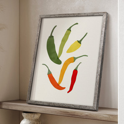 Organic Veg X Framed Print - Solid Wood