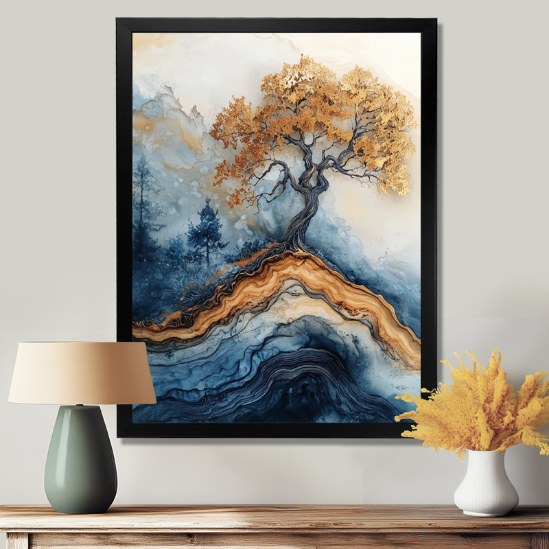 Moishi - Paysages, art mural, salon, Noir, noir, noir, noir, H 20 po x l 12 po, Reproduction encadrée d'une seule photo