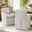 Fauteuil d'appoint pivotant en lin Modern
