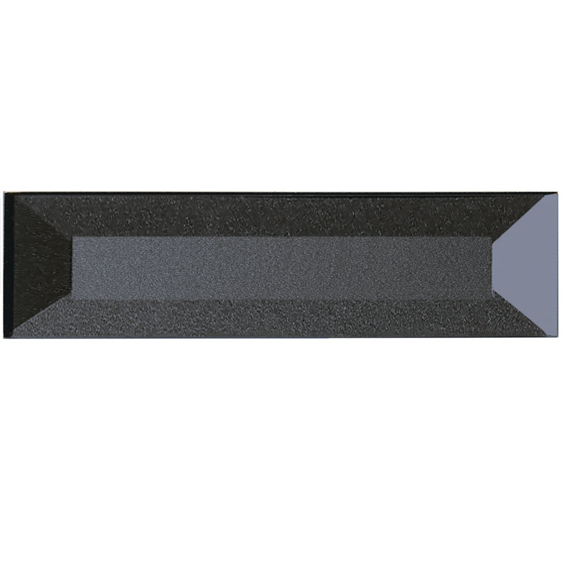 Carrelage mural de cuisine et de salle de bain à rebord biseauté inversé en verre de qualité diamant 2 po x 8 po Secret Dimensions