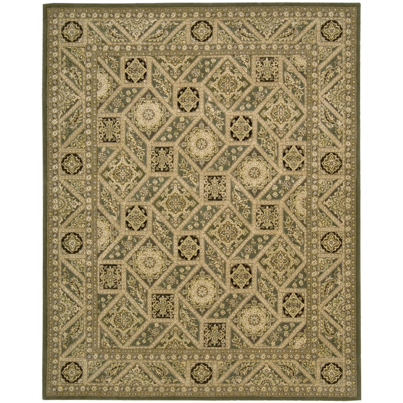 Tapis d'intérieur brun clair en laine tissé à la main Deguzman, Rectangle 3 pi 9 po x 5 pi 9 po