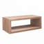 Table basse 47,6 "rectangulaire à bord perlé avec abri de rangement ouvert-1017705102