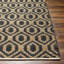 Shealy géométrique tissé à plat à la main et recyclé P.E.T. Tapis noir / brun clair-1279976806