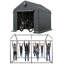 6.2 Ft. W X 7.6 Ft. D Polyethylene Portable Carport-133596905