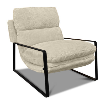 Fauteuil en cuir véritable de 30 po McQueen