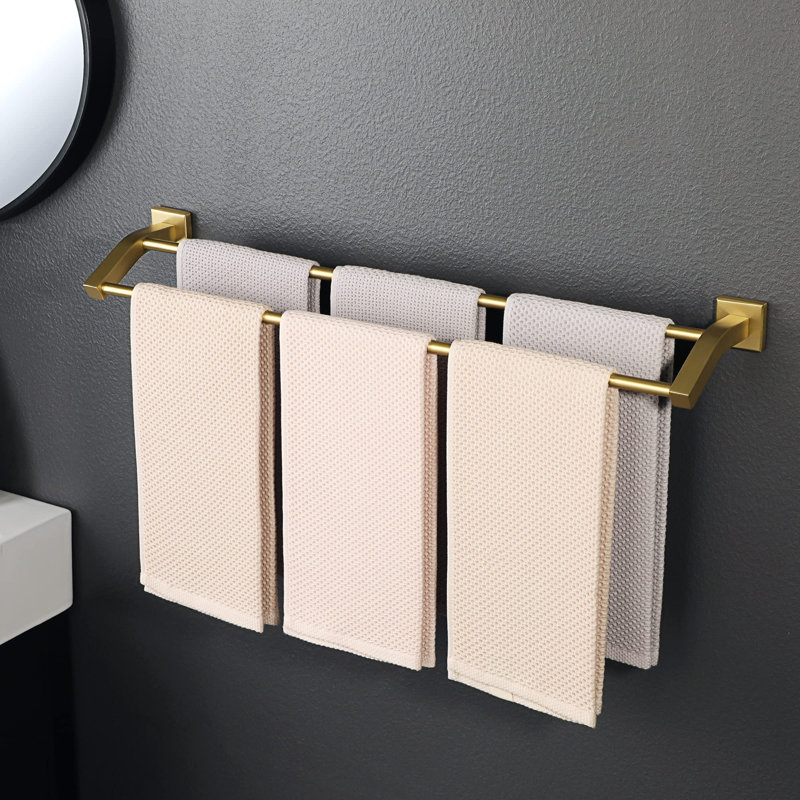 2 Towel Rack, Gold