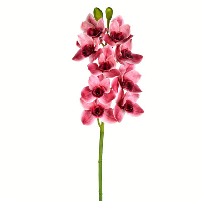 Artificial 33" Cymbidium Stem, Real Touch