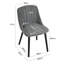 Velvet Dining Chairs With Wooden Legs Set Of 4-211647609-206183661