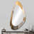 Demps Beige And Gold Minimalism Modern Scandinavian Zen Art II - Scandinavian Asymmetrical Decorative Mirror, Scandinavian Unique Shape Wall Mirror, Printed Metal Art