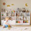 Rangement pour jouets avec tiroirs mobiles, bibliothèque pour enfants