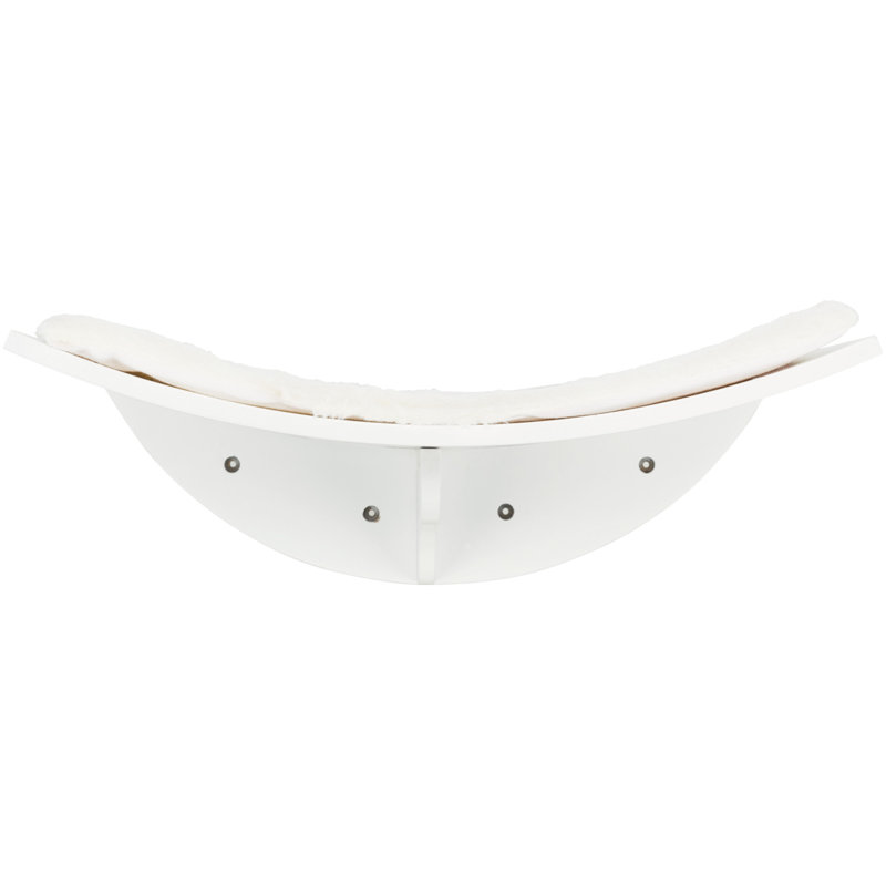 TRIXIE Lea XXL Wall Mount Perch, Cat Shelf, Cat Bed, Cat Lounger, Cat Furniture, White
