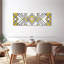«Abstract Geometric Abstract Geometric Diamond», ensemble de 3 impressions sur toile par Lulu-93061403