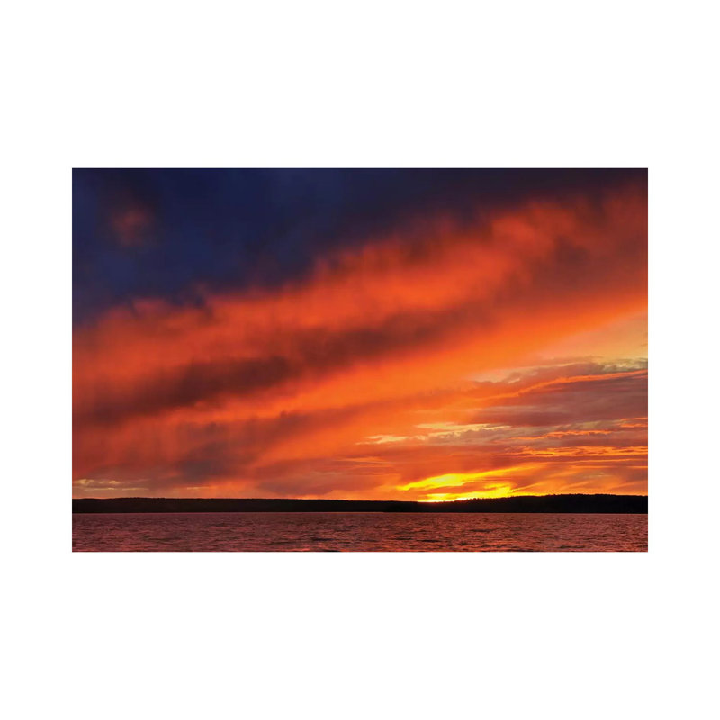 Canada, Saskatchewan, Prince Albert National Park. Storm On Waskesiu Lake At Sunset. by Jaynes Gallery - Wrapped Canvas Gallery-Wrapped Canvas Giclée