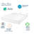 Awning Stripe 4 Piece 100% Cotton Guest Room Sheet Set Case Pack-93579543-93579542