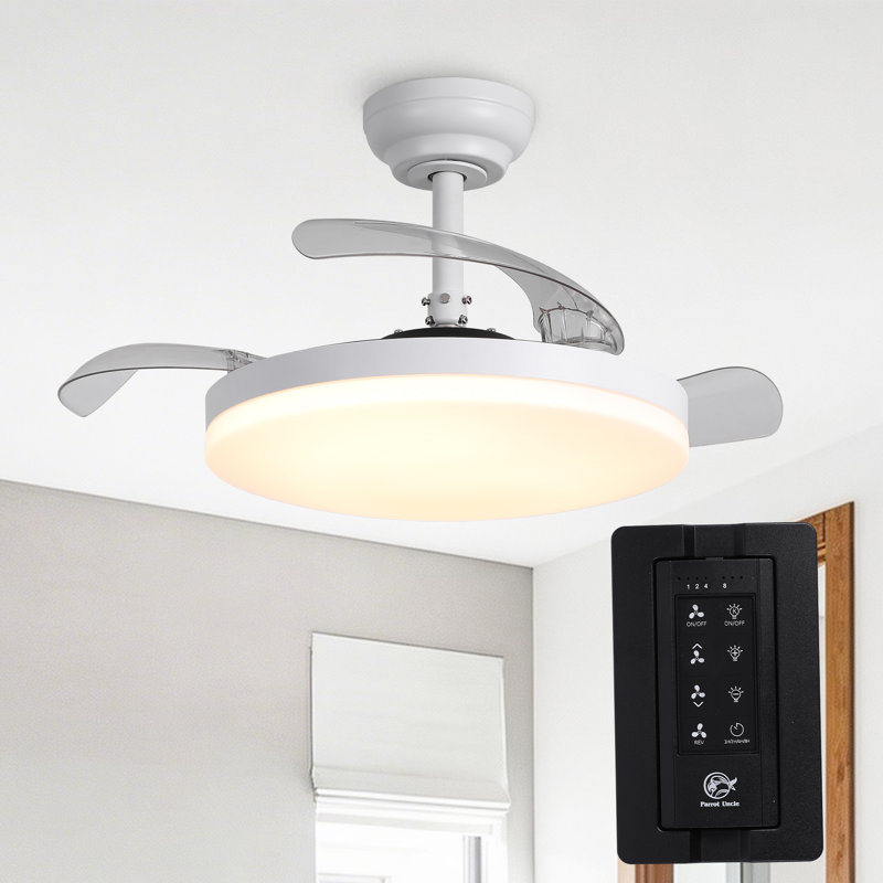 Ceiling Fan with LED Lights, 107cm Wide