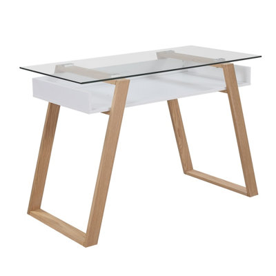 Aiken Glass Top Writing Desk
