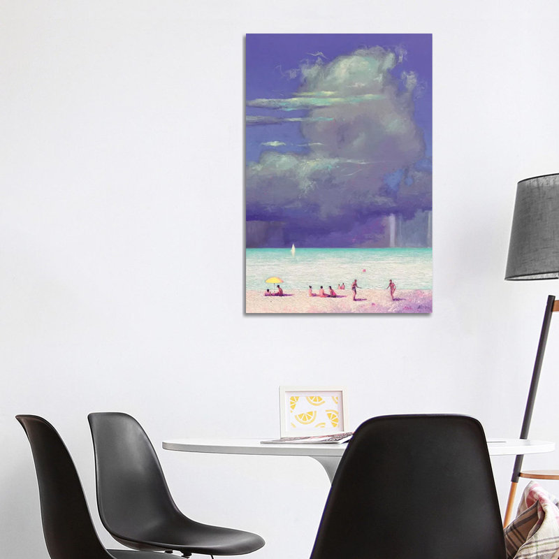 «Avant une tempête en mer», reproduction d'art sur toile encadrée, H 40 po x l 26 po, Toile tendue, Ne s’applique pas