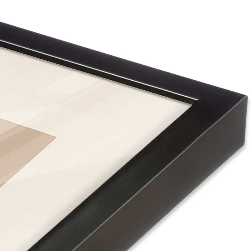 Imprimé géométrique Bauhaus Sunset, Zinc patiné, H 21,25 po x l 17,25 po
